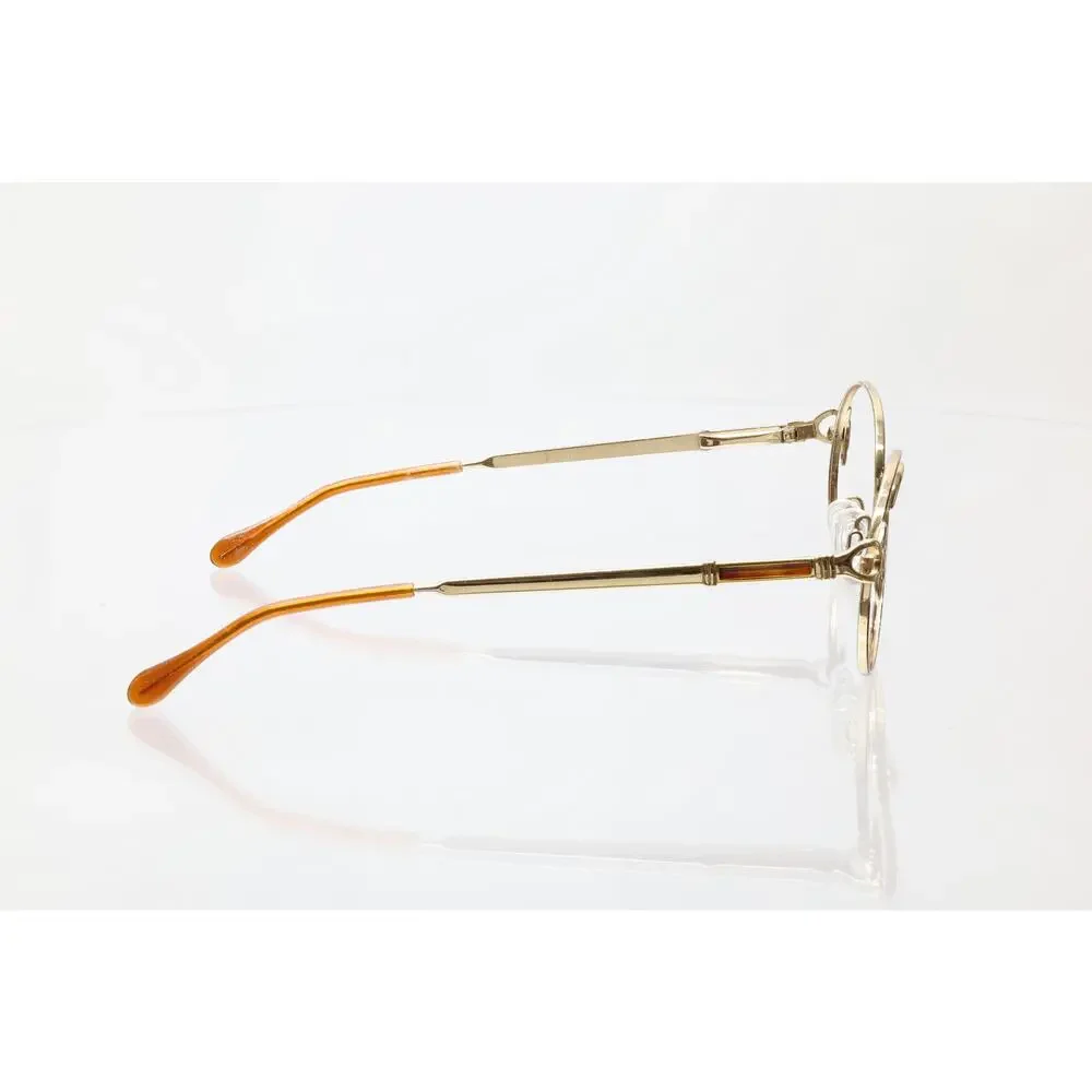 Luxottica Julie Gephavana Goldelectroplate 52-19-130 Eyeglass FRAMES ONLY - GOOD